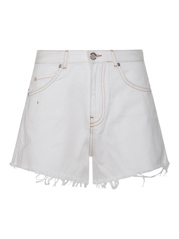 Pinko: Pantalones Cortos - Shorts - Blanco