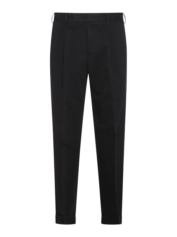 PT TORINO: Casual Hosen - Casual Hose - Schwarz