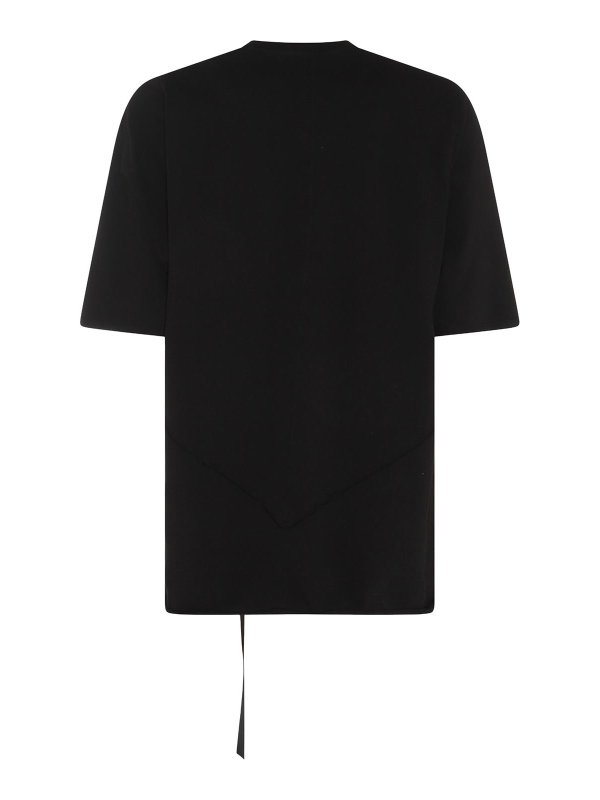 RICK OWENS: t-shirts online - Black Cotton T-Shirt