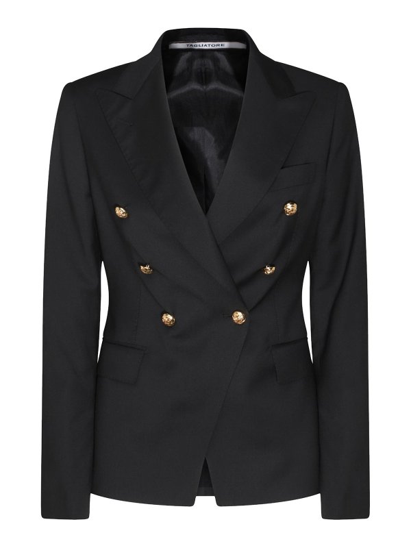 TAGLIATORE: blazers - Black Blazer
