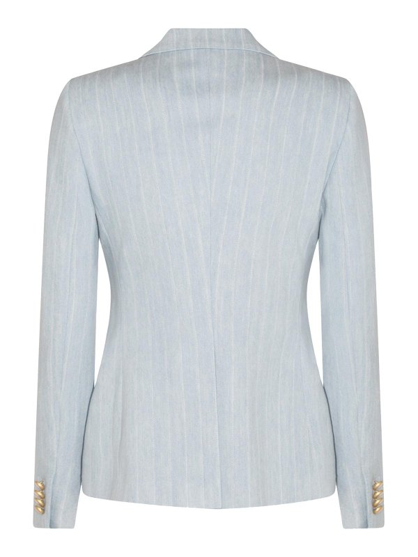 TAGLIATORE: blazers online - Denim Cotton Blazer