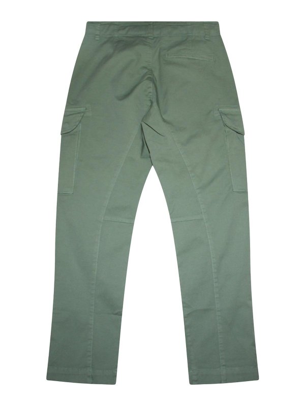 C.P. COMPANY: casual trousers online - Green Cotton Pants