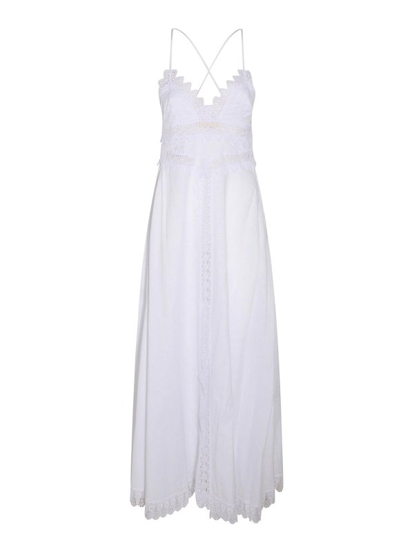 CHARO RUIZ: Knielange Kleider - Knielanges Kleid - Weiß