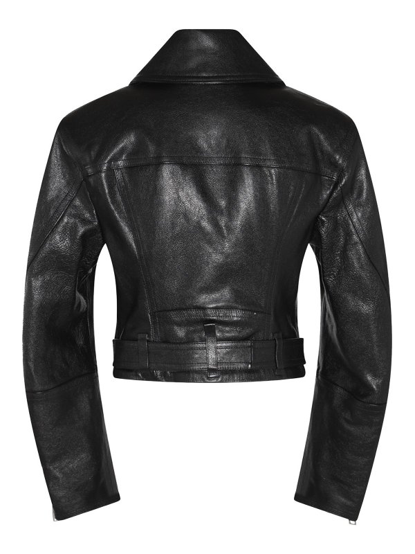 DSQUARED2: leather jacket online - Black Leather Jacket