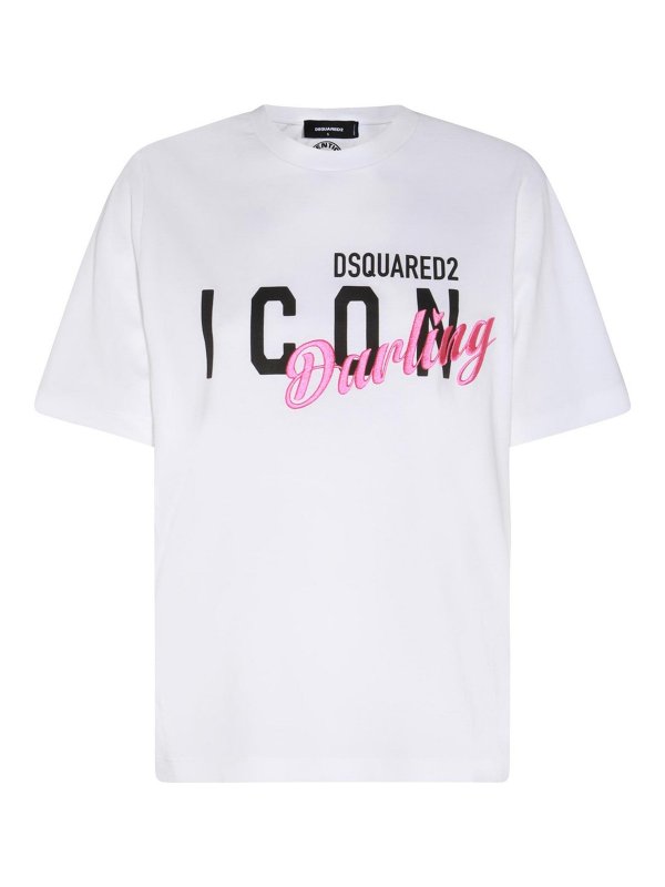 DSQUARED2: T-shirts - T-Shirt - Weiß