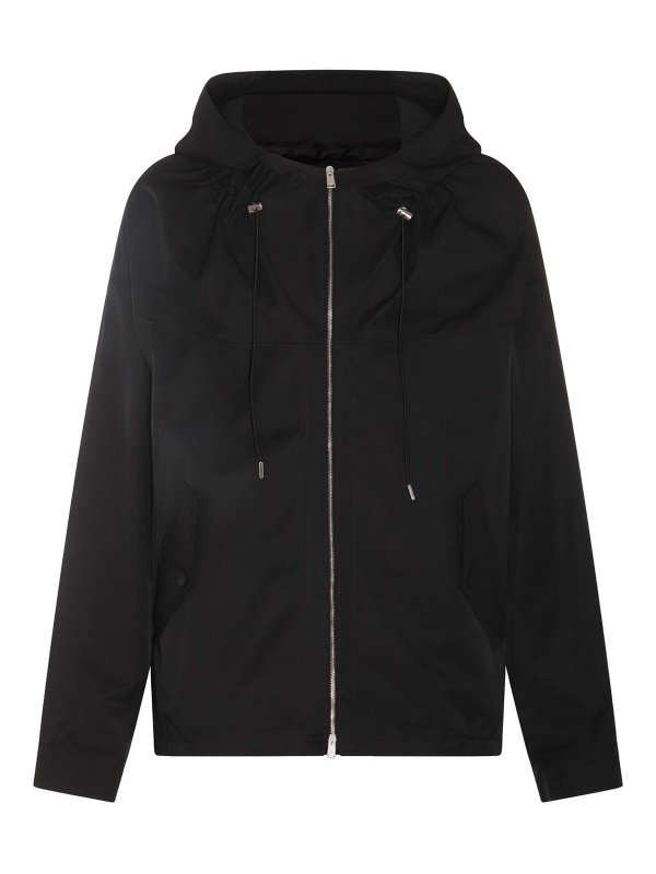 LANVIN: casual jackets - Black Cotton Casual Jacket