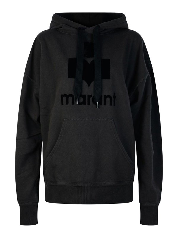 Isabel Marant Etoile: Sweatshirts & Sweaters - Black Cotton Sweatshirt