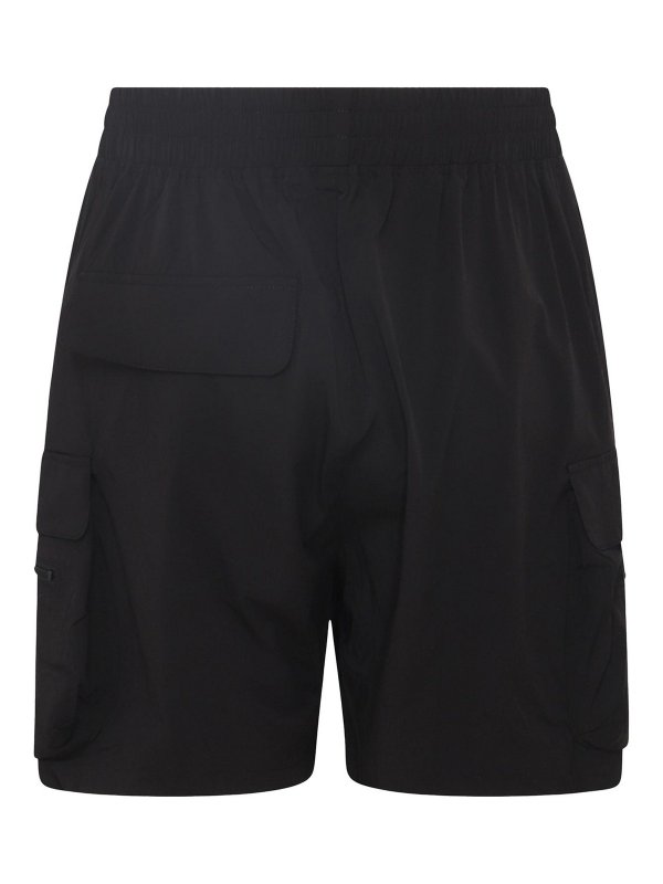 REPRESENT: Trousers Shorts online - Black Nylon Shorts