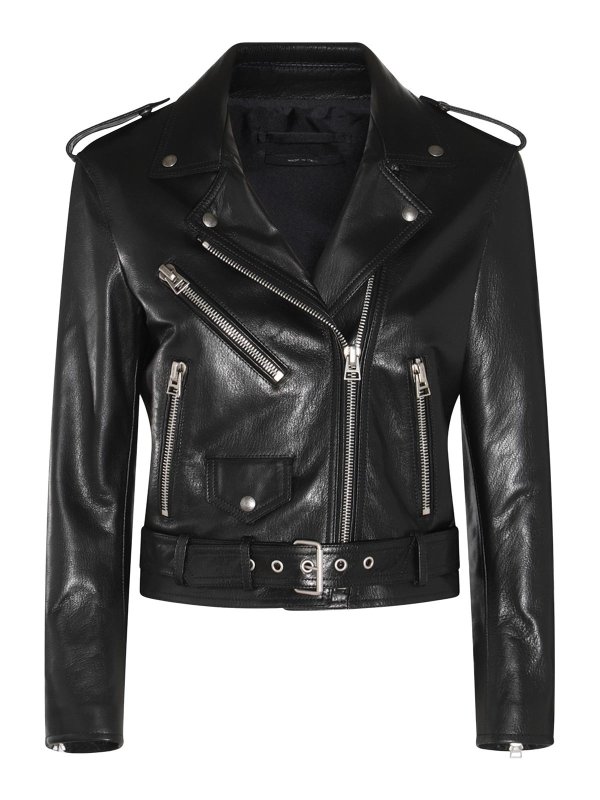 TOM FORD: Lederjacken - Lederjacke - Schwarz