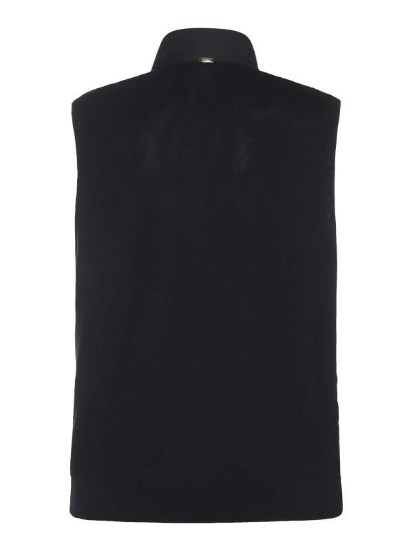 HERNO: padded jackets online - Navy Blue Cotton Down Jacket