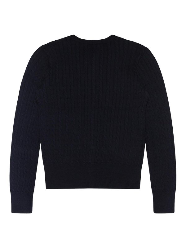 POLO RALPH LAUREN: maglia collo rotondo online - Maglieria in cotone blu