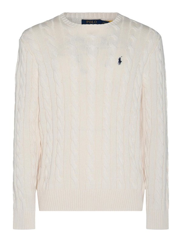 POLO RALPH LAUREN: crew necks - White Cotton Knitwear