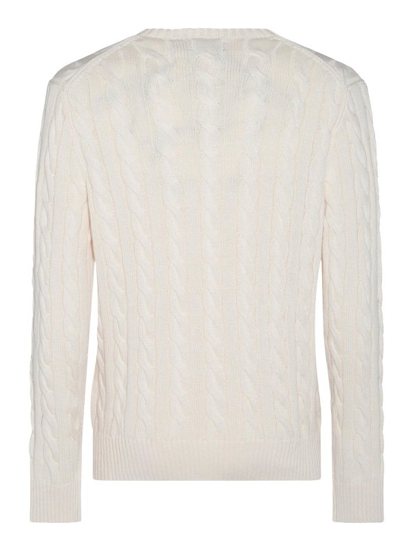 POLO RALPH LAUREN: crew necks online - White Cotton Knitwear