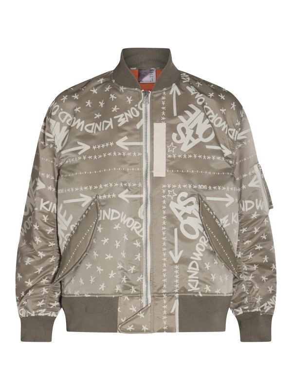 Sacai: Bombers - Bomber - Marron Clair
