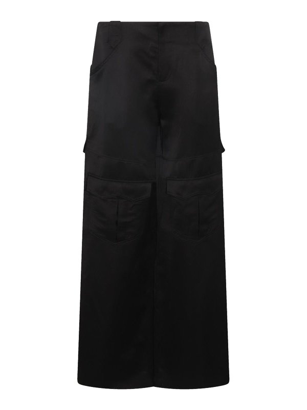 TOM FORD: Knee length skirts & Midi online - Black Viscose And Linen Blend Long Skirt