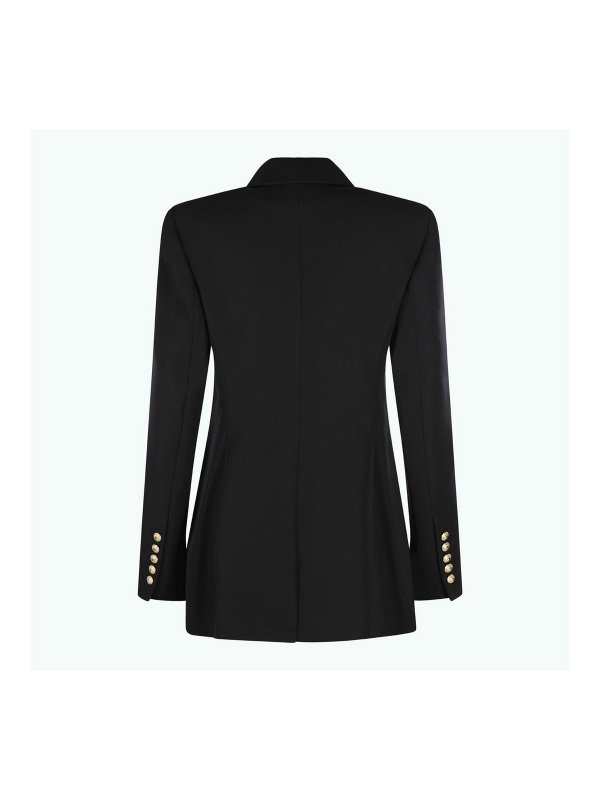 Balmain: blazers online - Black Viscose Blazer