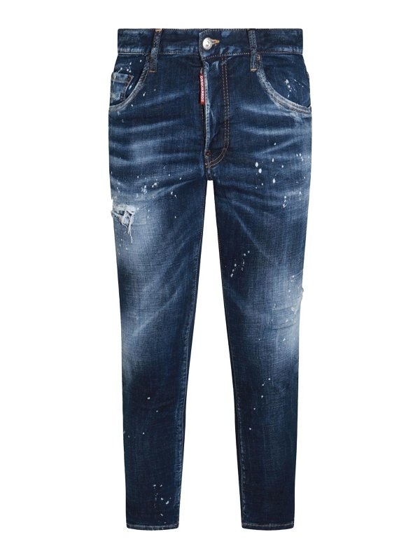 DSQUARED2: Jeans Rectos - Vaqueros Rectos - Azul