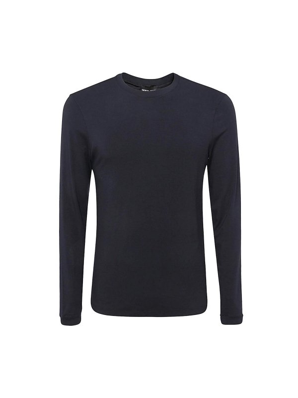 GIORGIO ARMANI: Camisetas - Camiseta - Azul