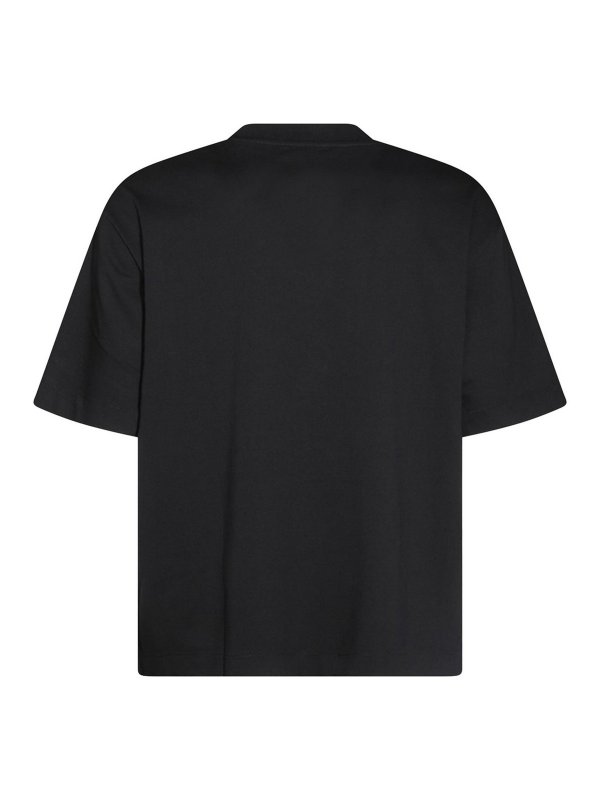 OFF-WHITE: t-shirts online - Black Cotton T-Shirt