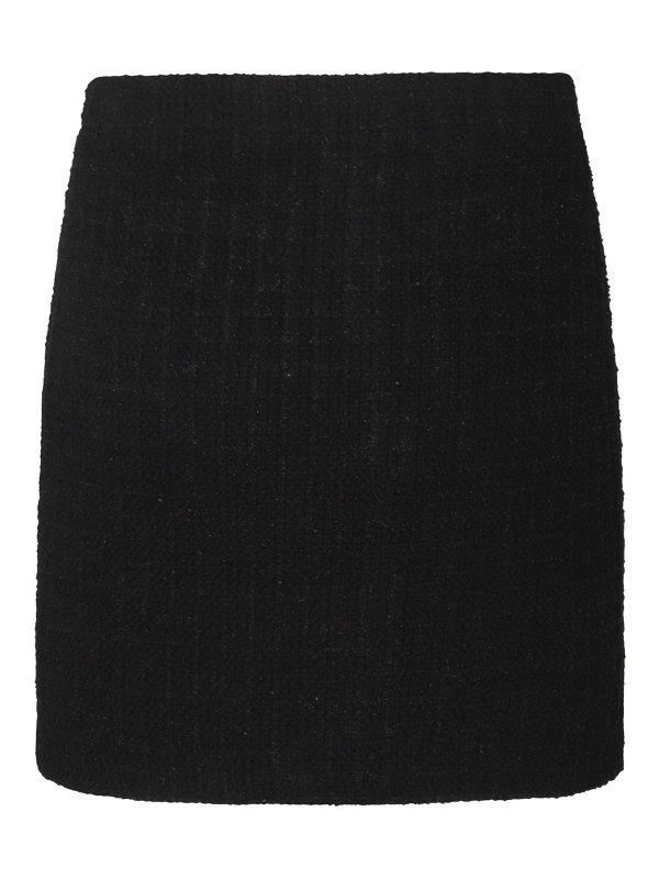 Self Portrait: gonne al ginocchio  e longuette online - Gonna in viscosa nera