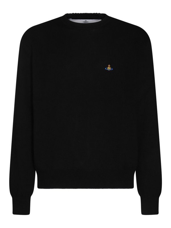 VIVIENNE WESTWOOD: cardigans - Black Cotton Cardigan