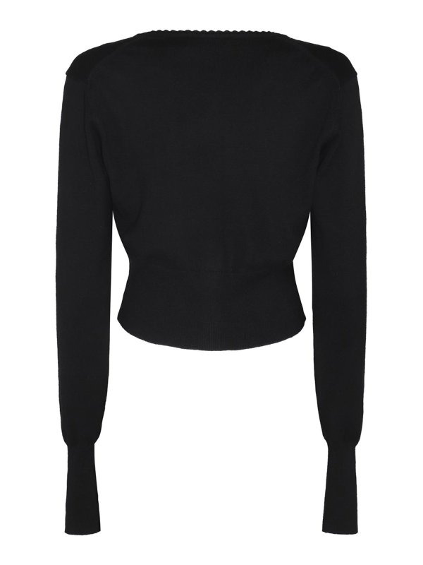 VIVIENNE WESTWOOD: cardigans online - Black Cotton Cardigan