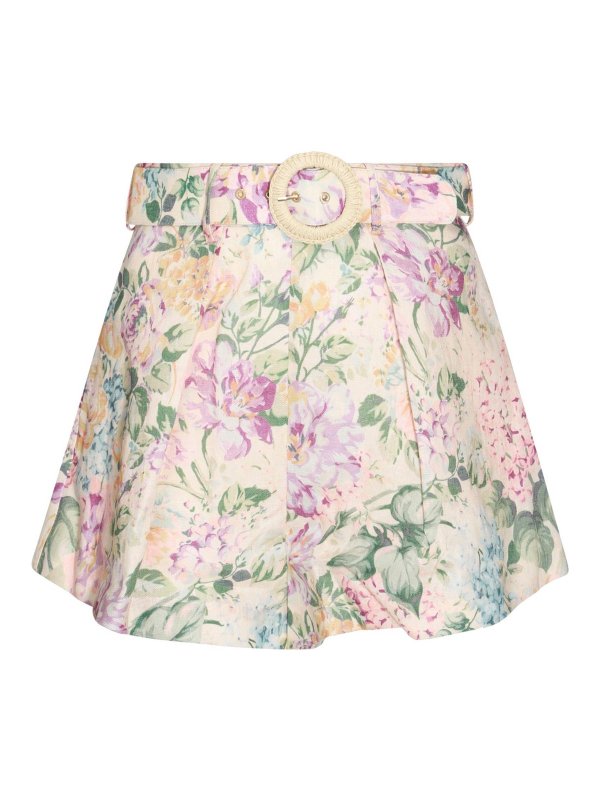 ZIMMERMANN: Trousers Shorts - Linen Shorts