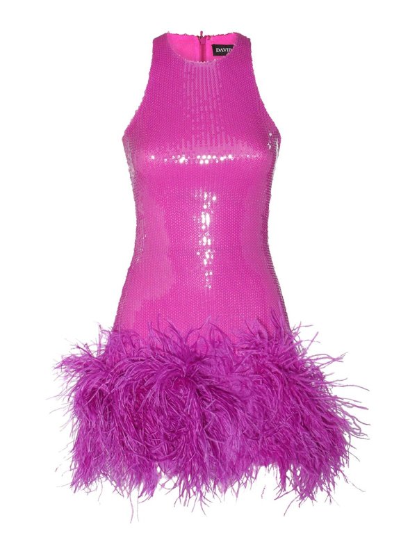 DAVID KOMA: ショートドレス - ショートドレス - 紫