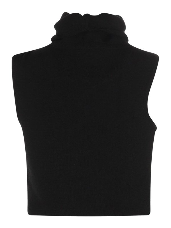 GAUGE81: Tops & Tank tops online - Black Wool Top