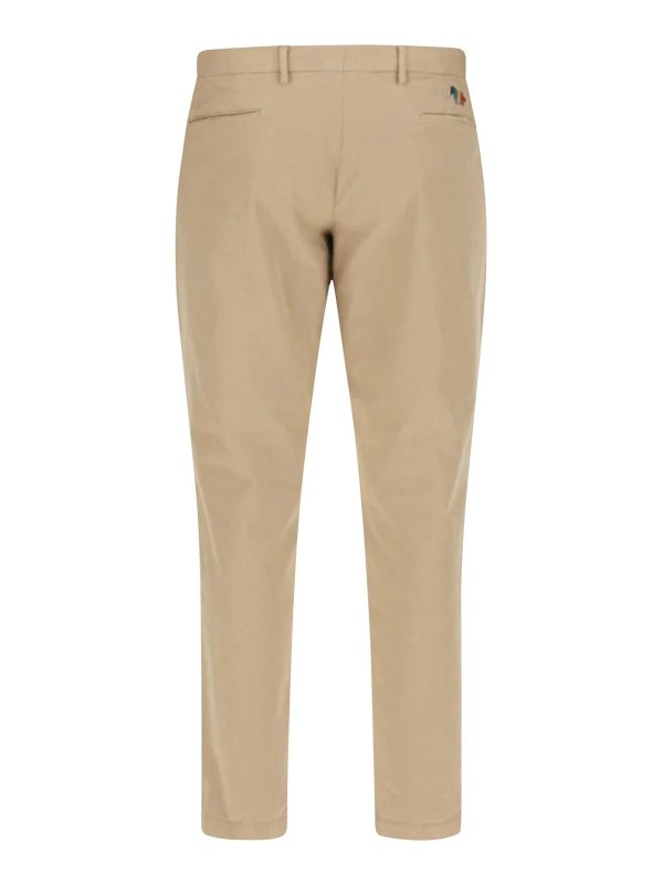 PAUL SMITH: casual trousers online - Beige Cotton Pants