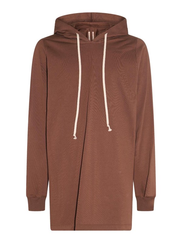 RICK OWENS: Sweatshirts & Sweaters online - Brown Cotton Sweatshirt