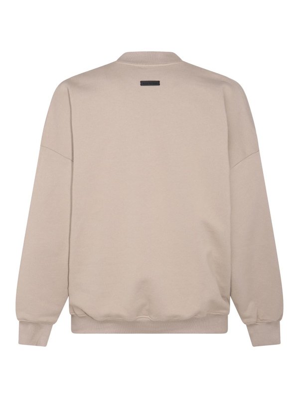 FEAR OF GOD: Sweatshirts & Sweaters online - Dustyy Beige Cotton Sweatshirt