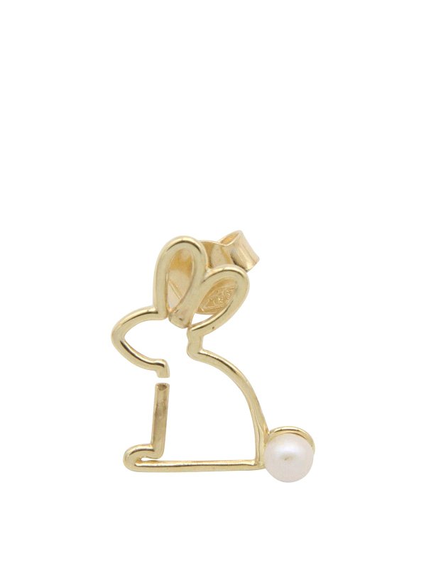 ALIITA: Earrings - Gold Tone Conejito Earring