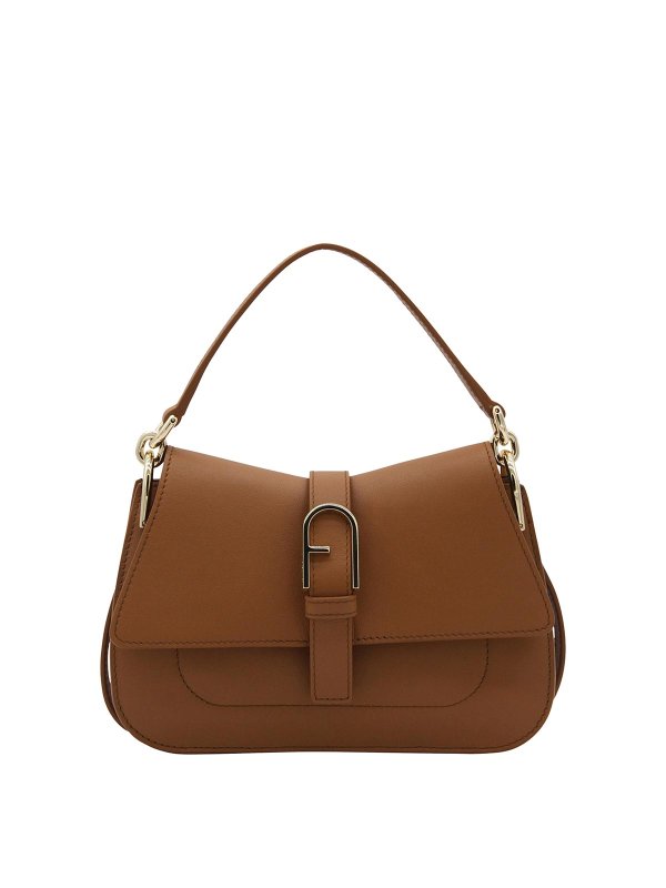 FURLA: cross body bags - Brown Leather Bag