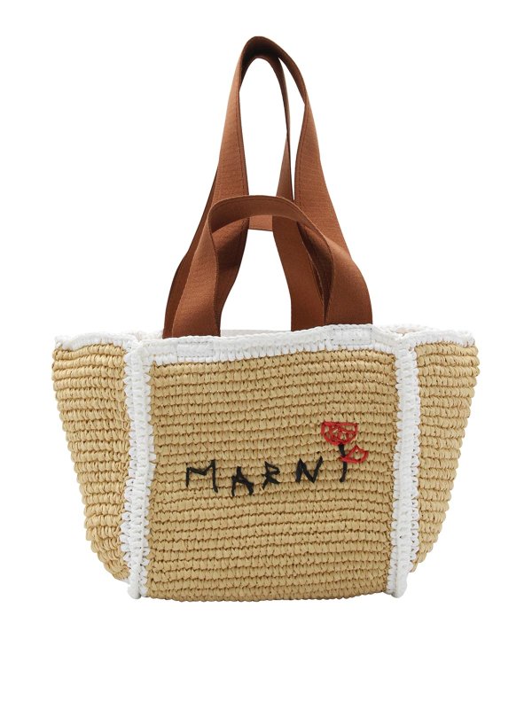 Marni: Sacs bandoulière - Sac Bandoulière - Beige