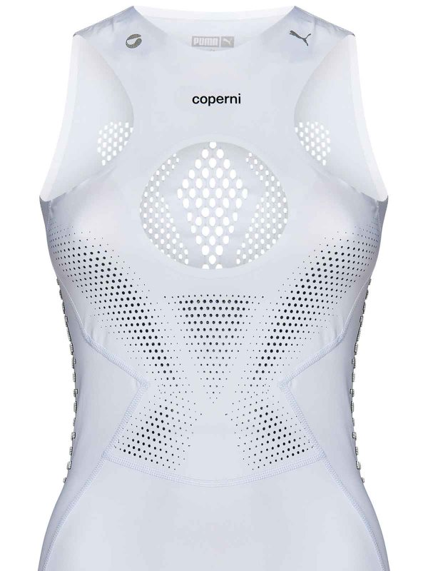 膝丈ドレス - 白 shop online: PUMA X COPERNI