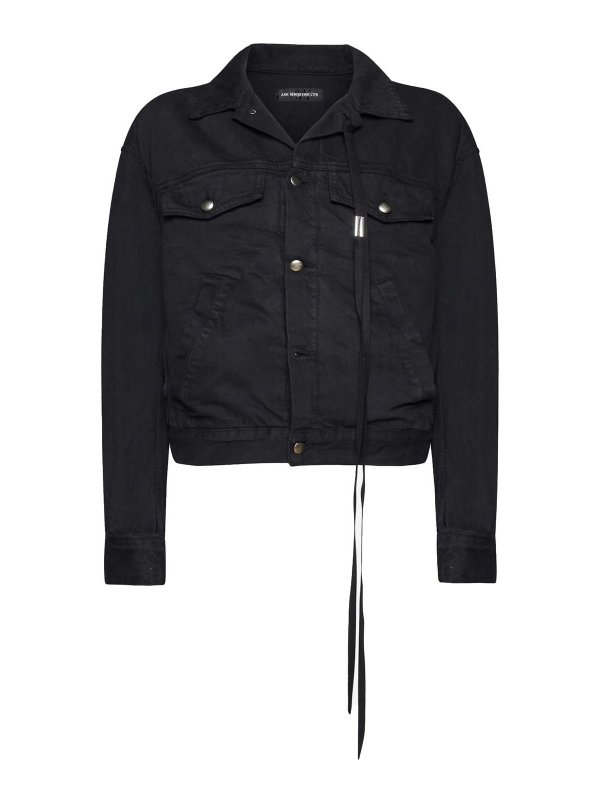 ANN DEMEULEMEESTER: Vestes en denim - Veste En Jean - Noir