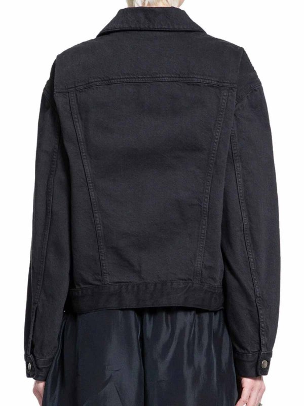 Veste En Jean - Noir shop online: ANN DEMEULEMEESTER