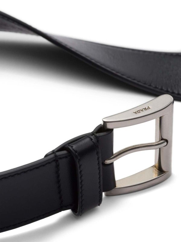 The Best Shops PRADA: belts - Buckled Leather Belt