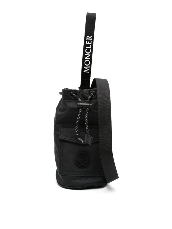 MONCLER: Bucket bags - Logo-Patch Mini Bucket Bag