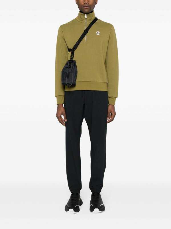 MONCLER: Bucket bags online - Logo-Patch Mini Bucket Bag