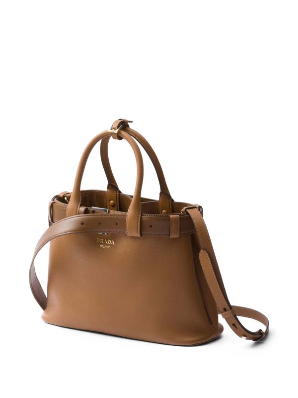 Medium Belted Leather Handbag shop online: PRADA
