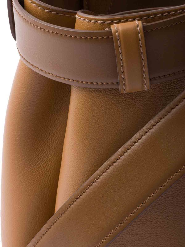 totes bags shop online Medium Belted Leather Handbag