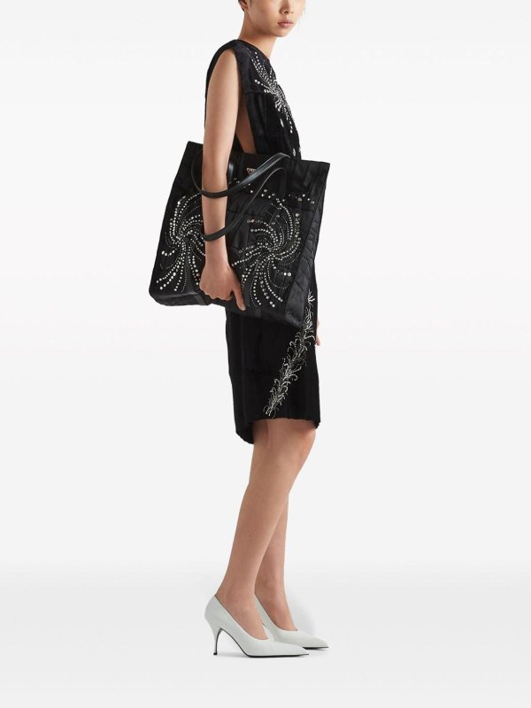 PRADA: cross body bags online - Large Re-Nylon Tote Bag