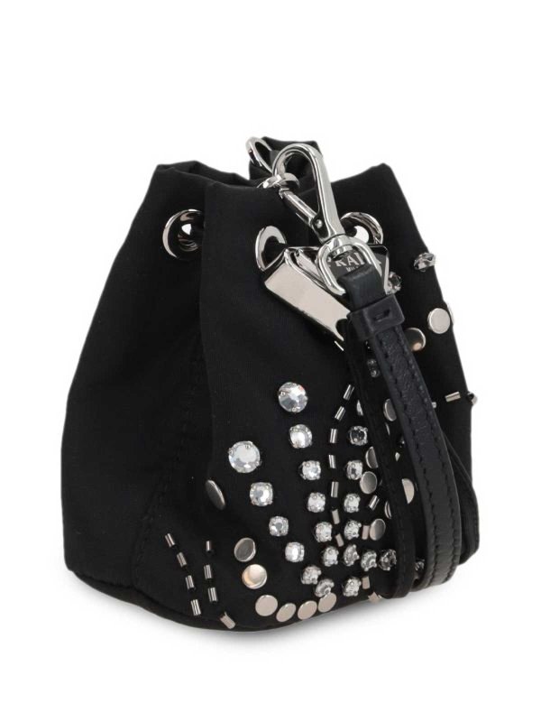 The Best Shops PRADA: cross body bags - Studded Bucket Bag