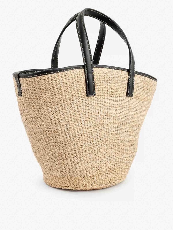 The Best Shops STELLA McCARTNEY: totes bags - Raffia basket bag