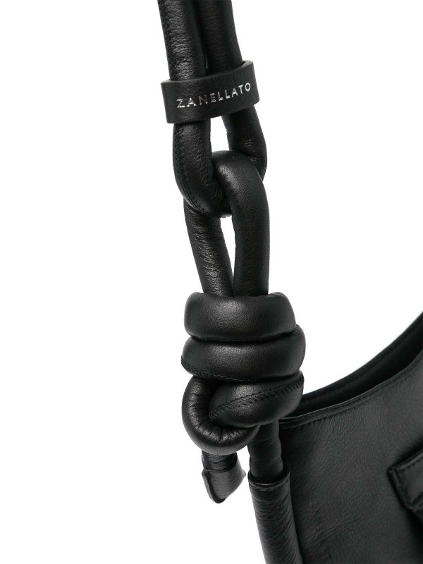 Demi Piuma Leather Shoulder Bag shop online: ZANELLATO