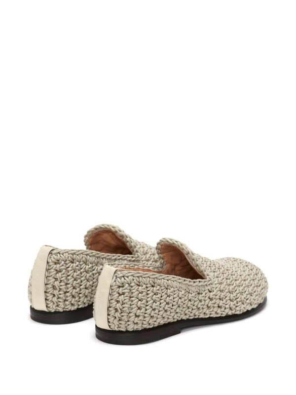 The Best Shops J.W. ANDERSON: Loafers & Slippers - Crochet Moccasin Loafers