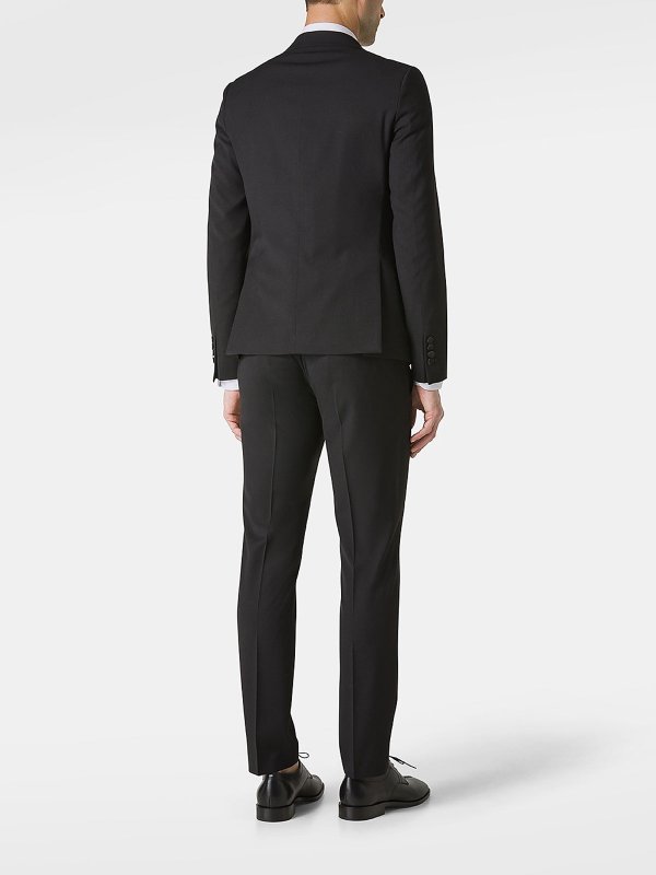 The Best Shops DANIELE ALESSANDRINI: blazers - Single-Breasted Blazer With Shiny Lapels