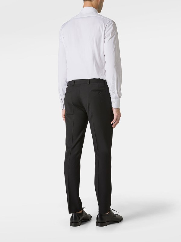 The Best Shops DANIELE ALESSANDRINI: Pantalones de sastrerìa - Pantalones De Sastrería - Negro